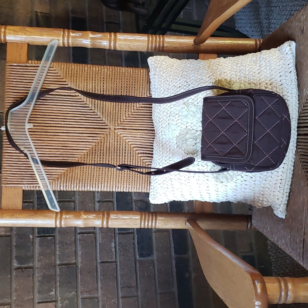Vera Bradley brown crossbody purse